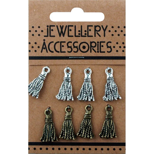 Metal Alloy Mini Tassels Charms